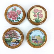 4 x Vintage Handmade Gemstone