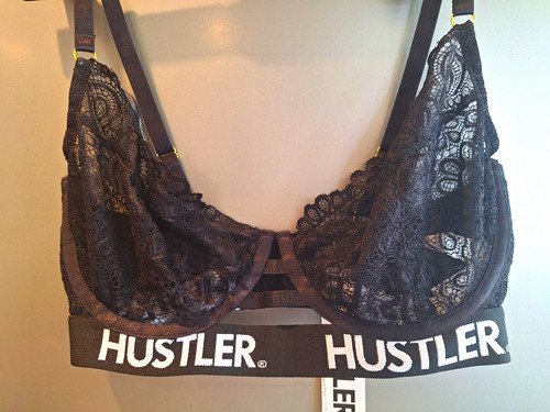 Hustler black bra - hustler,