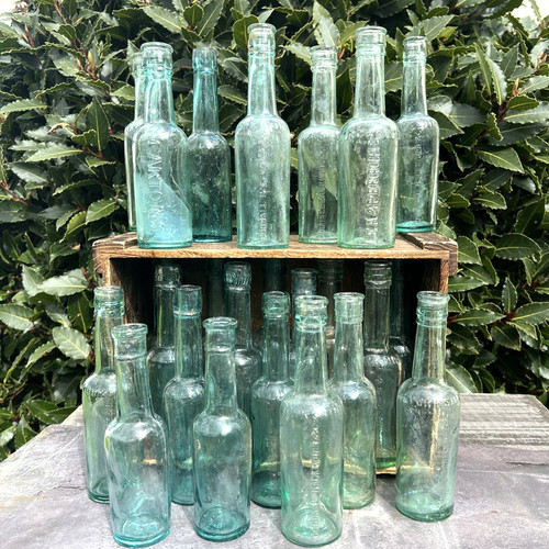 Clear green antique glass - antique,