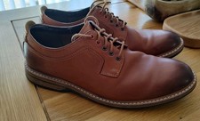 Mens Brogues In Tan, Size 10 Lace Up By Clarks