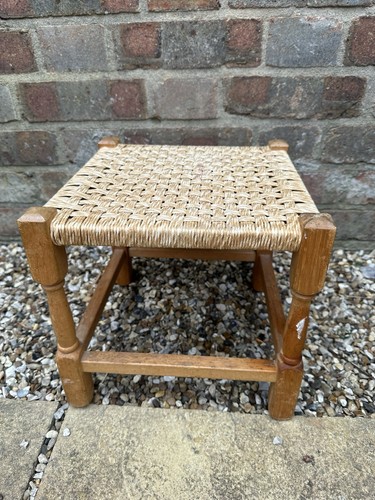 Vintage wooden woven - wooden, wicker