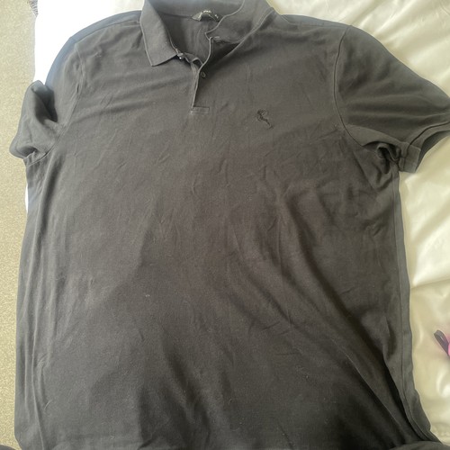 Black tesco polo - t, shirt