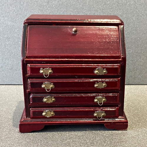 Dollhouse miniature red - dollhouse,
