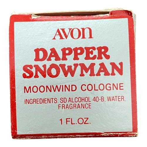 Vintage avon dapper snowman - avon,
