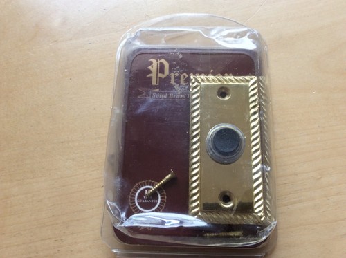 Solid brass door bell - door, push