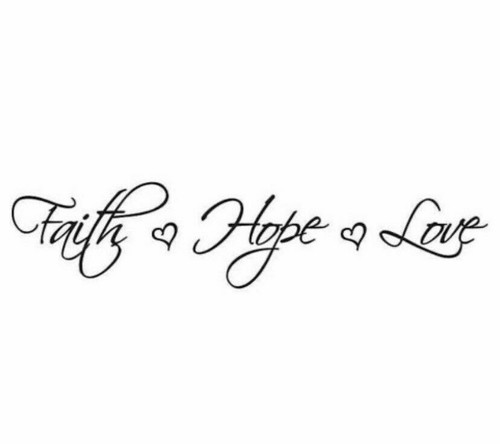 Faith hope love hearts - love,