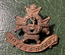 1917 Notts and Derby Officers Badge F505