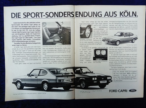 1984 ford capri injection - ford, 2.8i