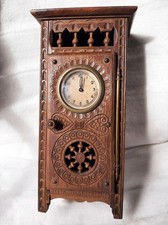 Breton Quimper - Vintage Doll House Furniture - Antique Desk Clock -