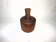 Lovely 1900's Vintage Wooden Butter Press Mold Hand Made Swan Design