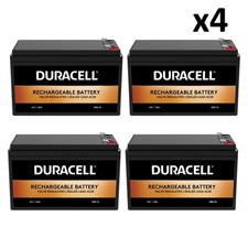 4x Duracell Battery 12V 9Ah