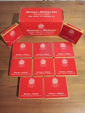 RARE FULL CASE 200 IN 20s EMPTY VINTAGE BENSON & HEDGES CIGARETTE TINS
