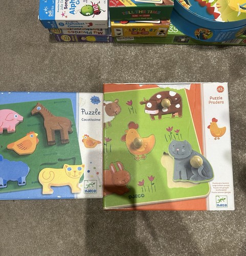 Djeco wooden puzzles - 2x,