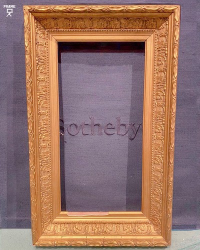 Ornate antique gold frame - gold,