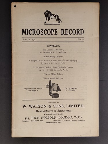 Watson microscope record - watson's,