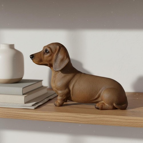 Dachshund resin figurine - dachshund,
