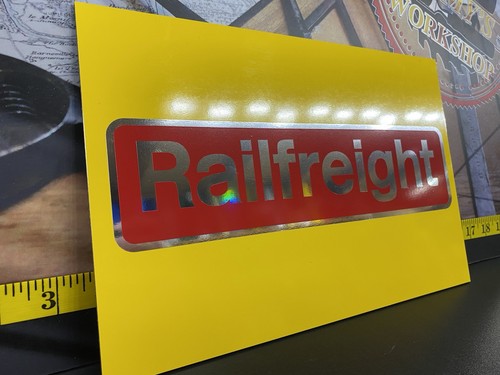 Railfreight sign board - railfreight,