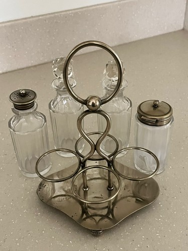 Vintage antique glass silver - antique,