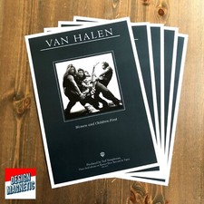 Van Halen Band Women and Children First Vinyl Album Poster 1984 5150 Diver Down