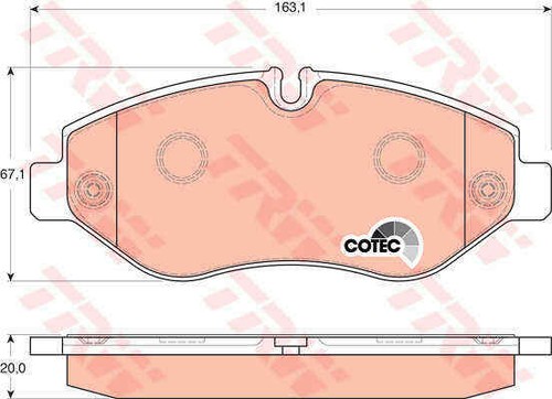 Brake pad set disc - brake, for