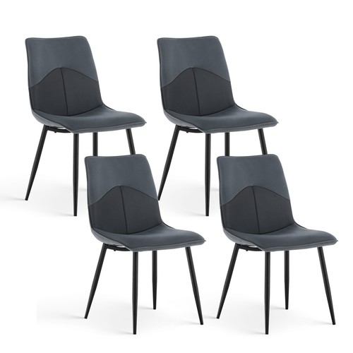 Dining chairs grey velvet - dining,
