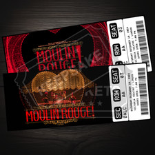 Moulin Rouge Musical Theatre Ticket | Personalized Gift Reveal | Custom Keepsake