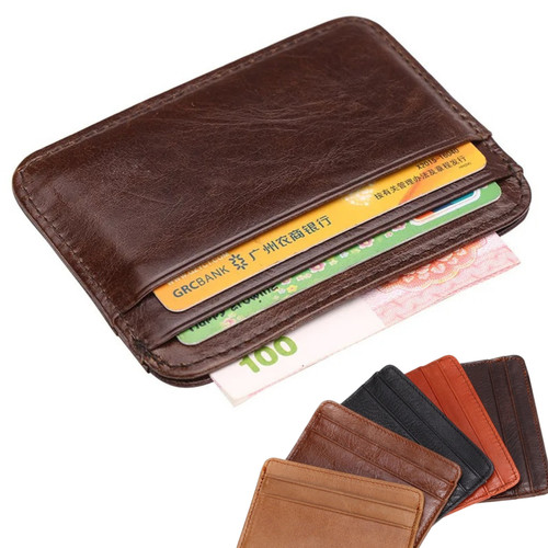 Genuine leather card - card, holder