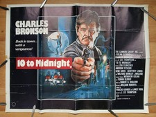 10 TO MIDNIGHT (1983) original UK quad poster - Charles Bronson