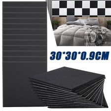 24 Pack Acoustic Panels Black