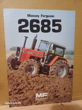 Massey Ferguson 2685 Tractor Double Sided Brochure Leaflet 1984