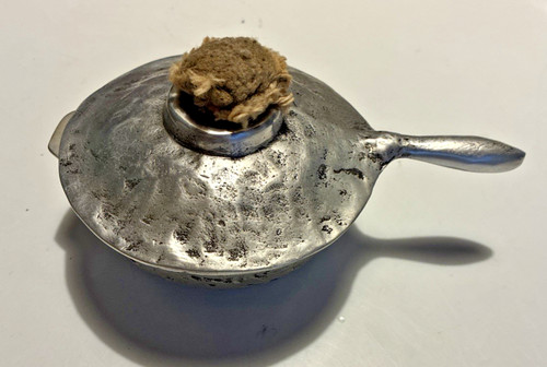 Antique finger oil lamp - finger,