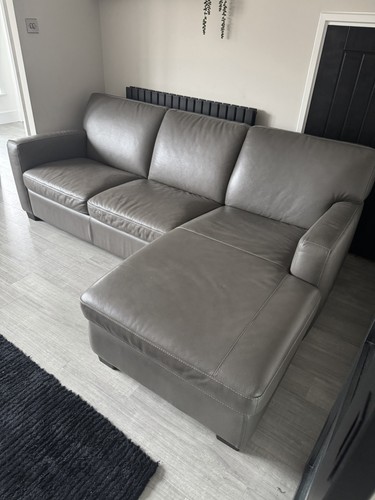 Next grey darwin leather - grey,
