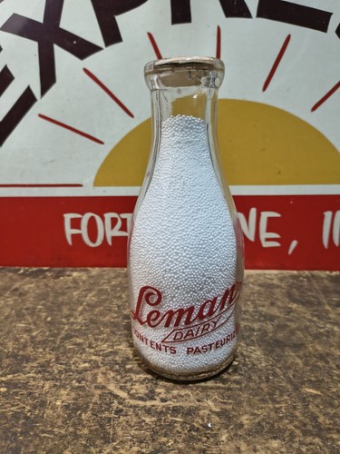 Trpq milk bottle leman dairy - bottle,