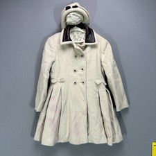 Vtg Wool Swing Coat Girls