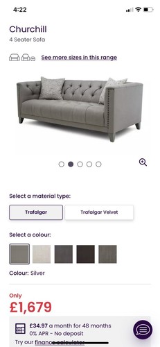 Seater dfs grey - 4,