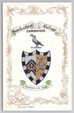 Tuck's Heraldic PC, Gonville & Caius College Crest, Cambridge University c1920s