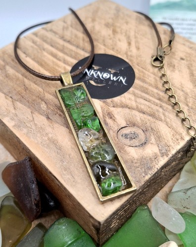 Irish sea glass necklace - irish,