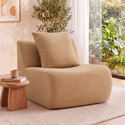 Armless sofa with pillow - armless,