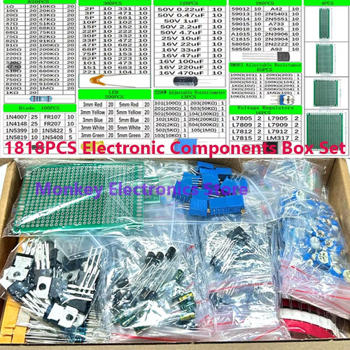 1818pcs electronic components - 1818pcs,