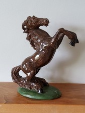 Vintage Rearing Stallion Statue