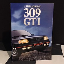 1988 PEUGEOT 309 GTI 1.9 ORIGINAL SALES BROCHURE PROSPEKT FRENCH FRANCAIS