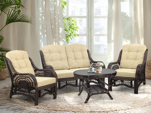 Malibu rattan living set - malibu,