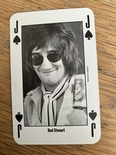 1992 NME Music Trading Card Rod Stewart Jack Of Spades New Musical Express Rare 