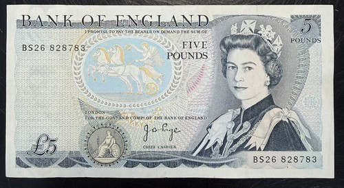 Old five pound note - pound,