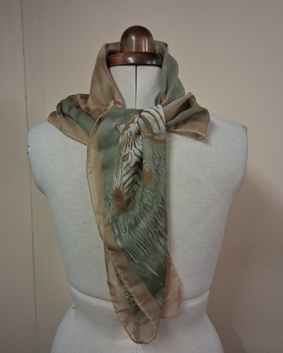 Silk scarf with - scarf, jungle