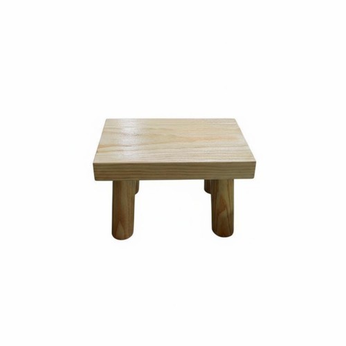 Small wooden stool curved - small,