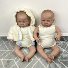 BERBESA CRYING BABY DOLL 50cm REBORN LARGE SOFT BODY X2 DOLLS