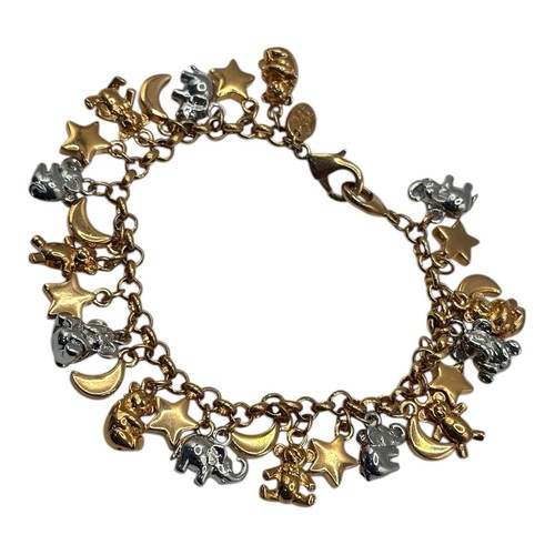 18ct gold and rhodium - gold, plated