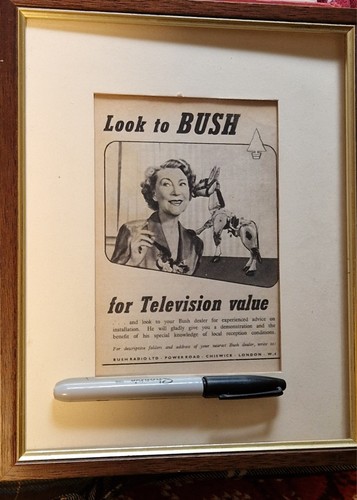 1954 bush television - television, advert