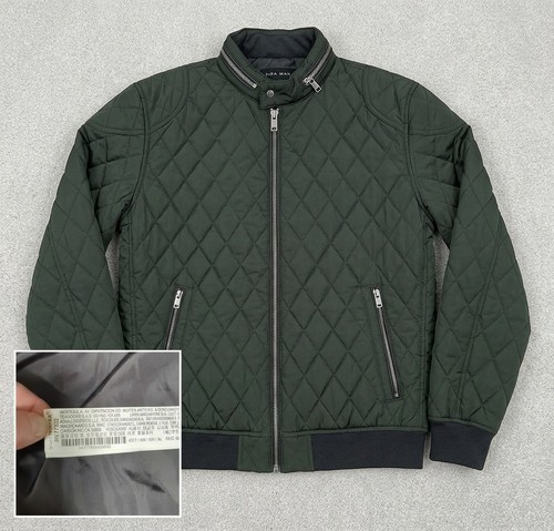 New zara man dark green - man,